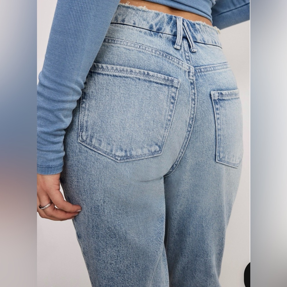 Good American The Weekender Petite Jeans, New With Tags, Size 00 - Picture 4 of 10